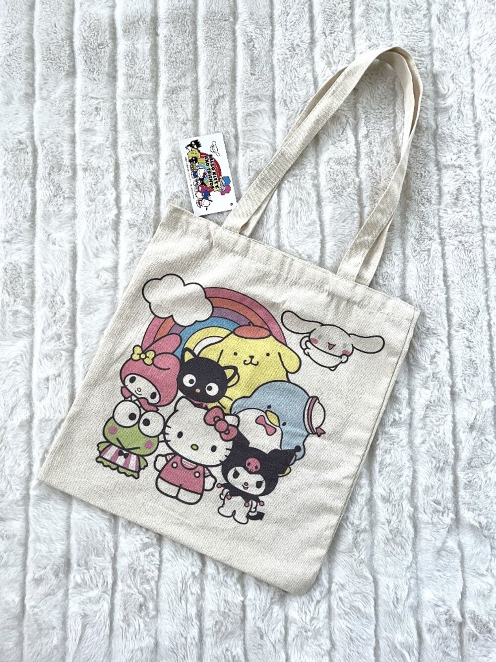 NWT Sanrio Hello Kitty and Friends Tote Bag (Natural)